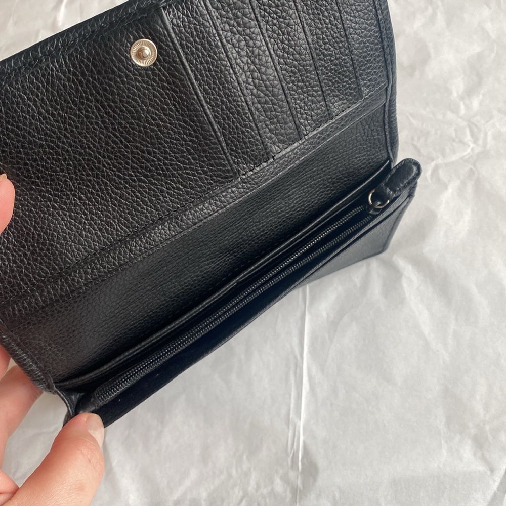 Brighton Pretty Tough "Rockmore" Python Leather Cross-Body Wallet - Picture 9 of 15